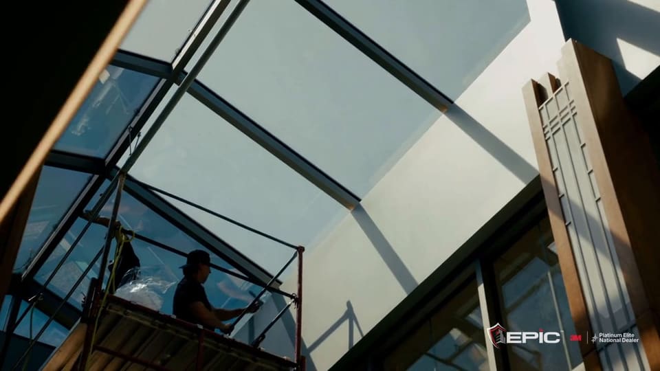 Video poster: The atrium skylights — 3M film, Oklahoma City