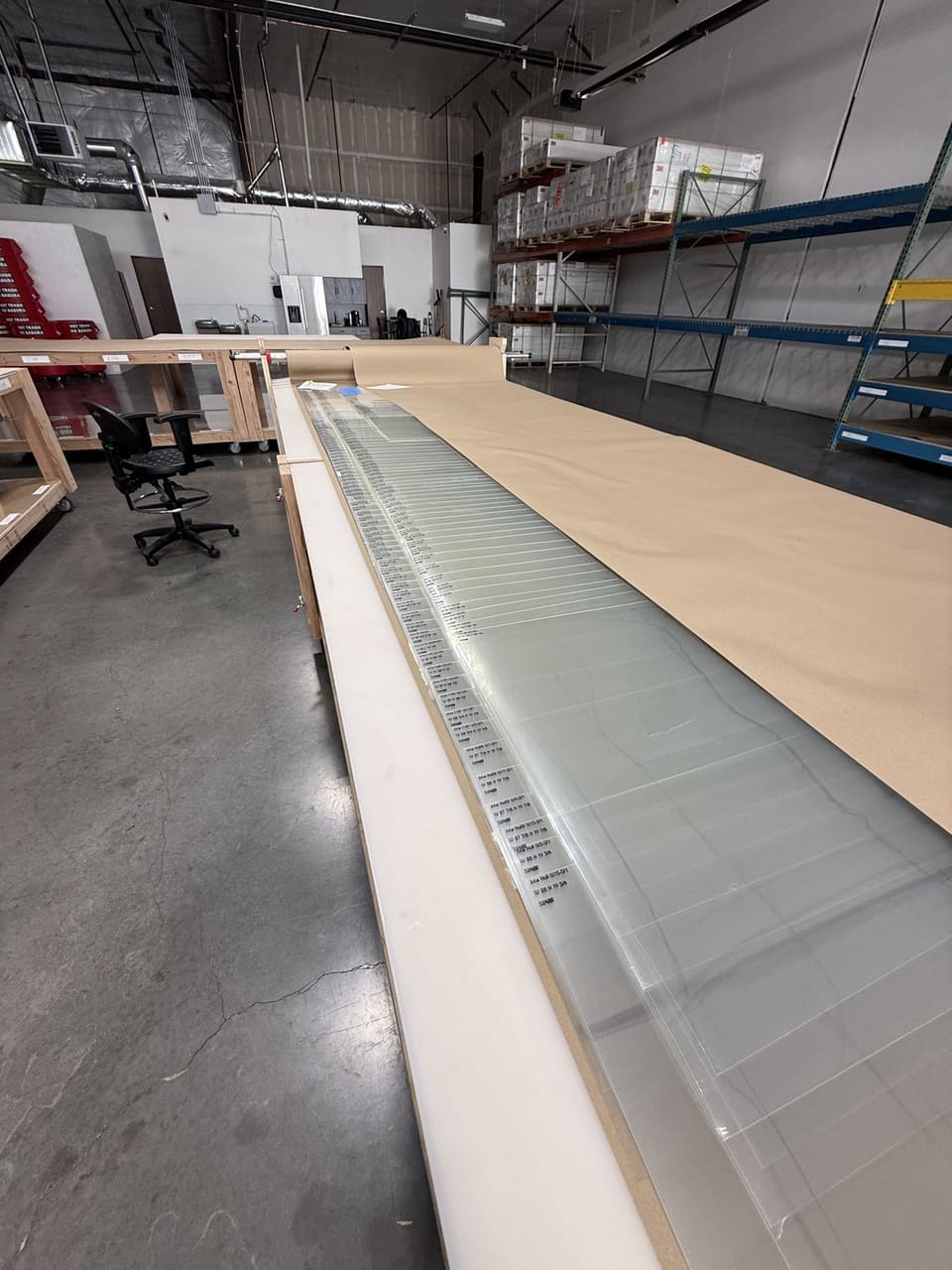 Epic Precision cutting table in Epic’s Colorado cutting department